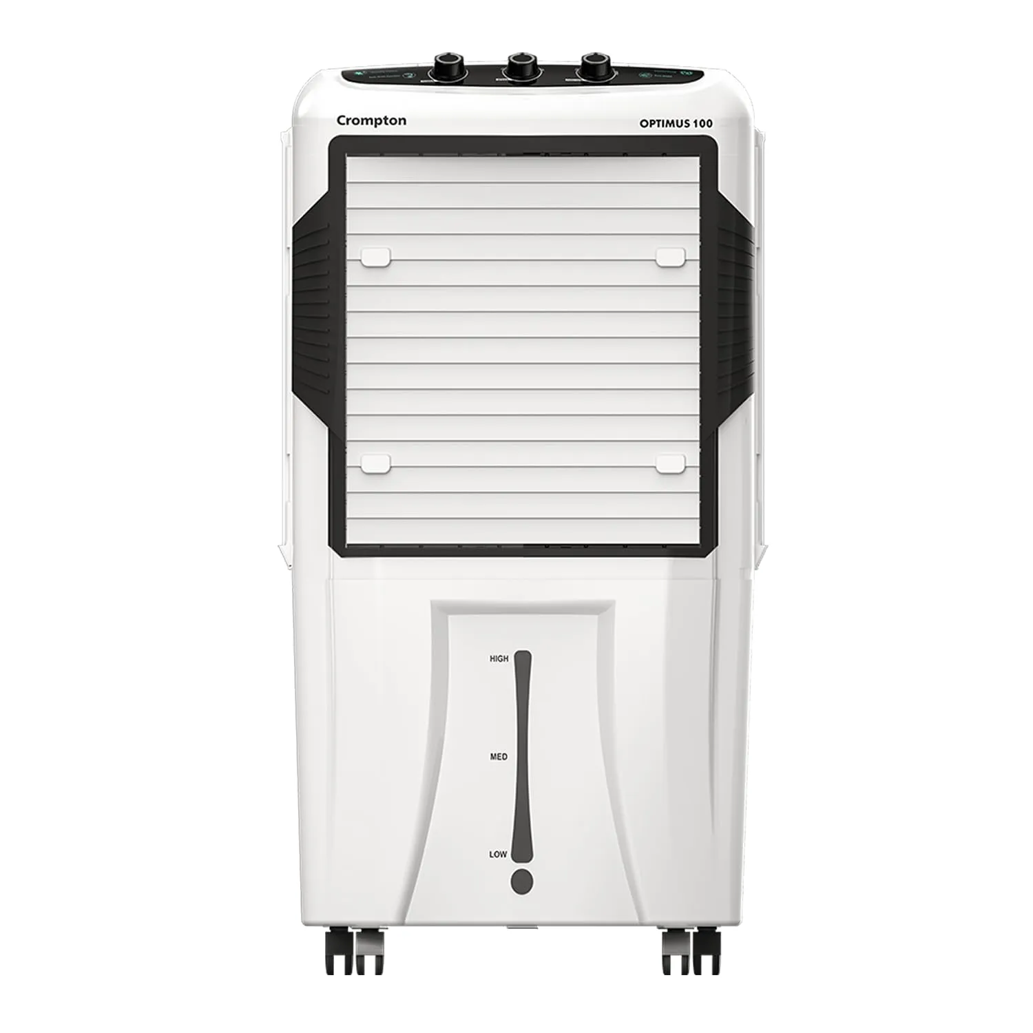 Crompton Optimus 100 Litres Desert Air Cooler for home | Large & Easy Clean Ice Chamber | High Density Honeycomb Pads | Auto-Fill & Drain | Everlast Pump | Humidity Control
