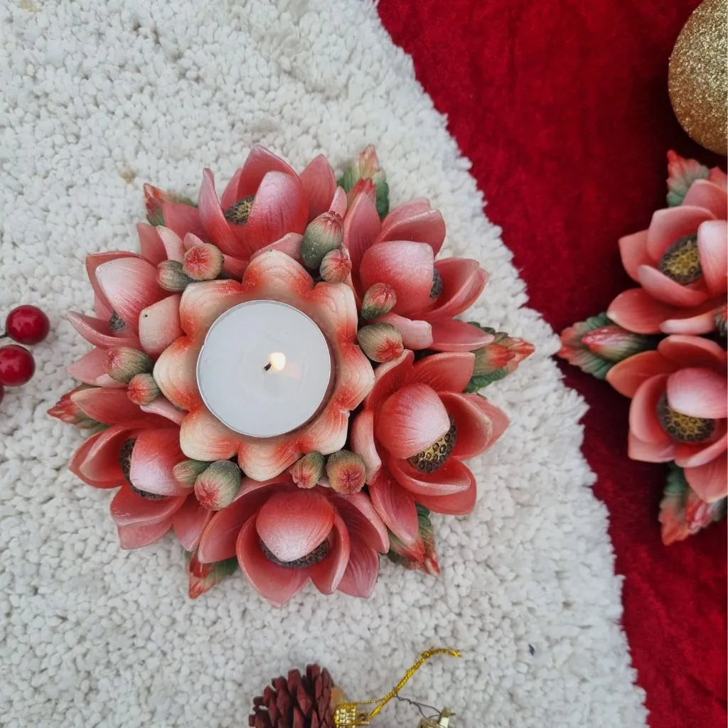 Exotic Peony Tealight Holder