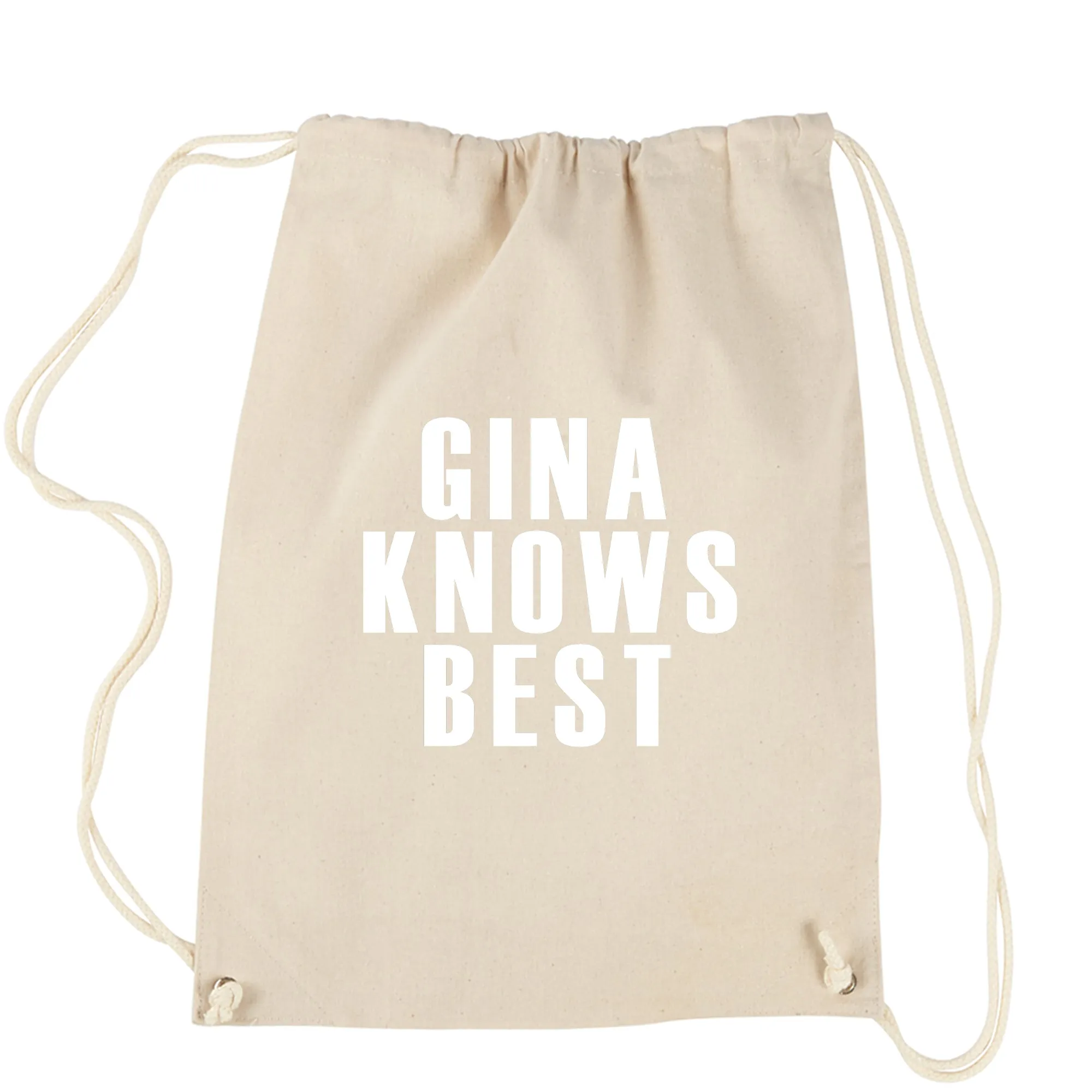 Gina Knows Best Brooklyn 99 Funny Drawstring Backpack