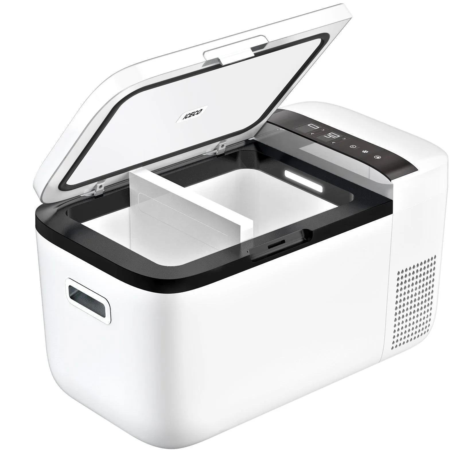 ICECO GO20 21QT Dual Zone 12V Portable Freezer (White)