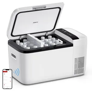ICECO GO20 21QT Dual Zone 12V Portable Freezer (White)