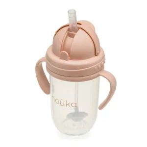 noka Non-Spill Weighted Straw Cup 9OZ - Soft Blush