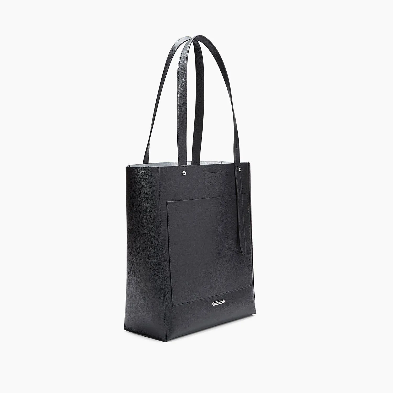 Stella North South Leather Tote (Black)