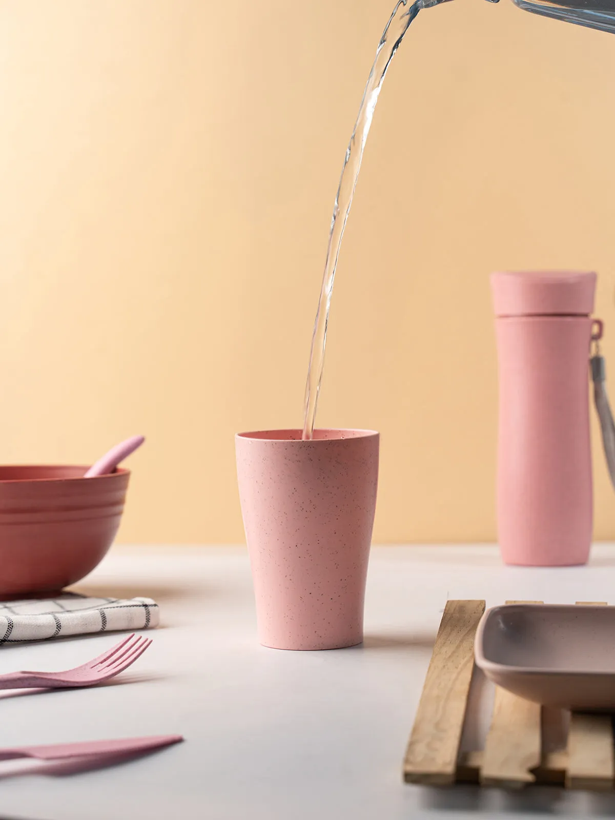 Wheat Straw Cups Set Of Four